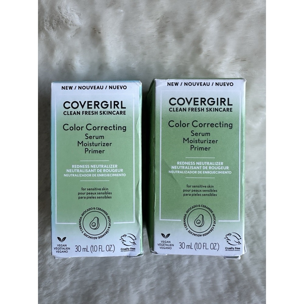 2‎ COVERGIRL Clean Fresh Primer, Color Correcting Serum and Moisturizer, FAIR